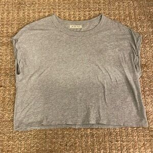 Free People We The Free Gray Sleeveless Boxy Top XS